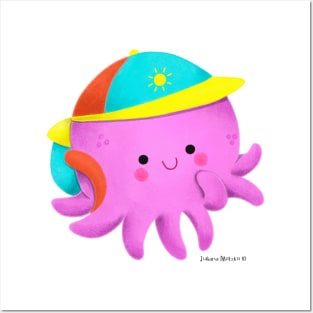 Baby Octopus goes to school Posters and Art